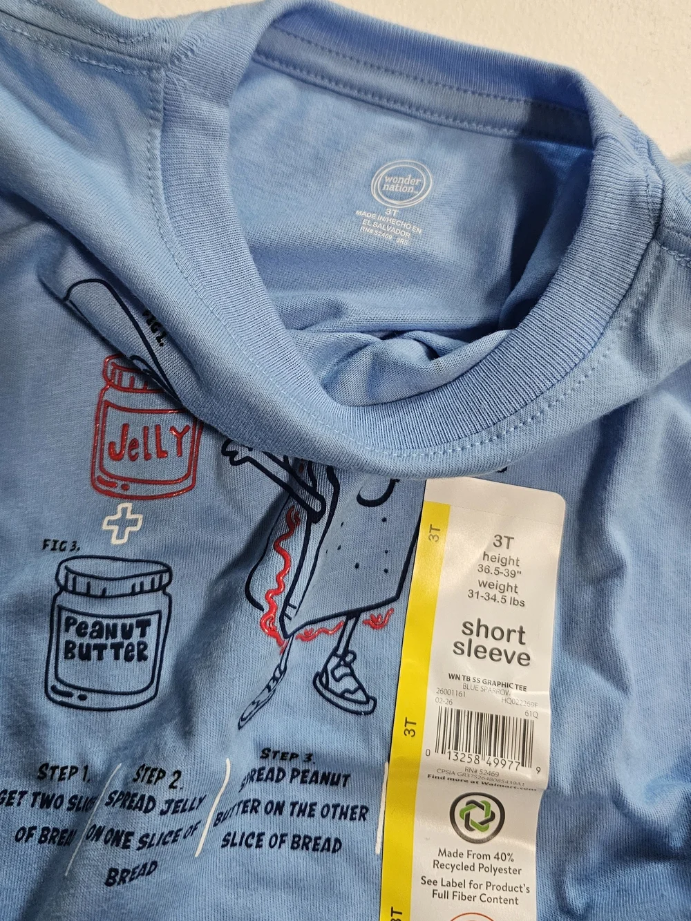 wonder nation Light Blue Elastic Waist Toddler Shorts
